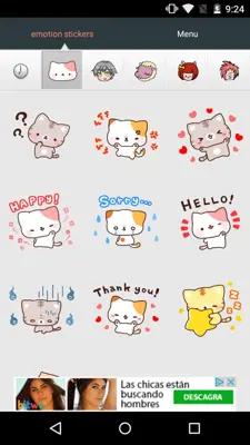 Emoji Stickers for chat Apps android App screenshot 0